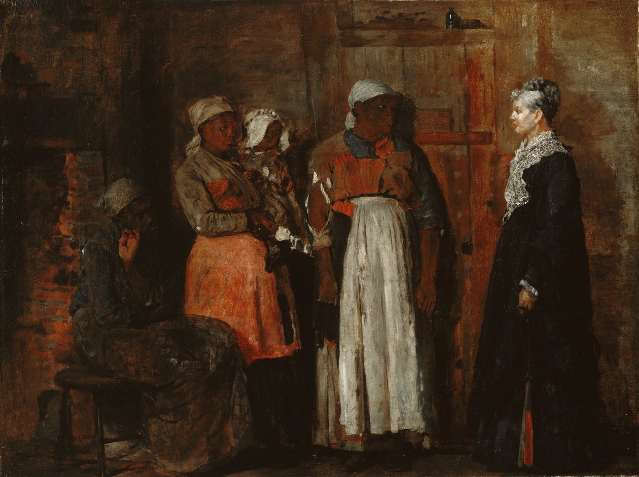 Uma visita da velha senhora de Winslow Homer