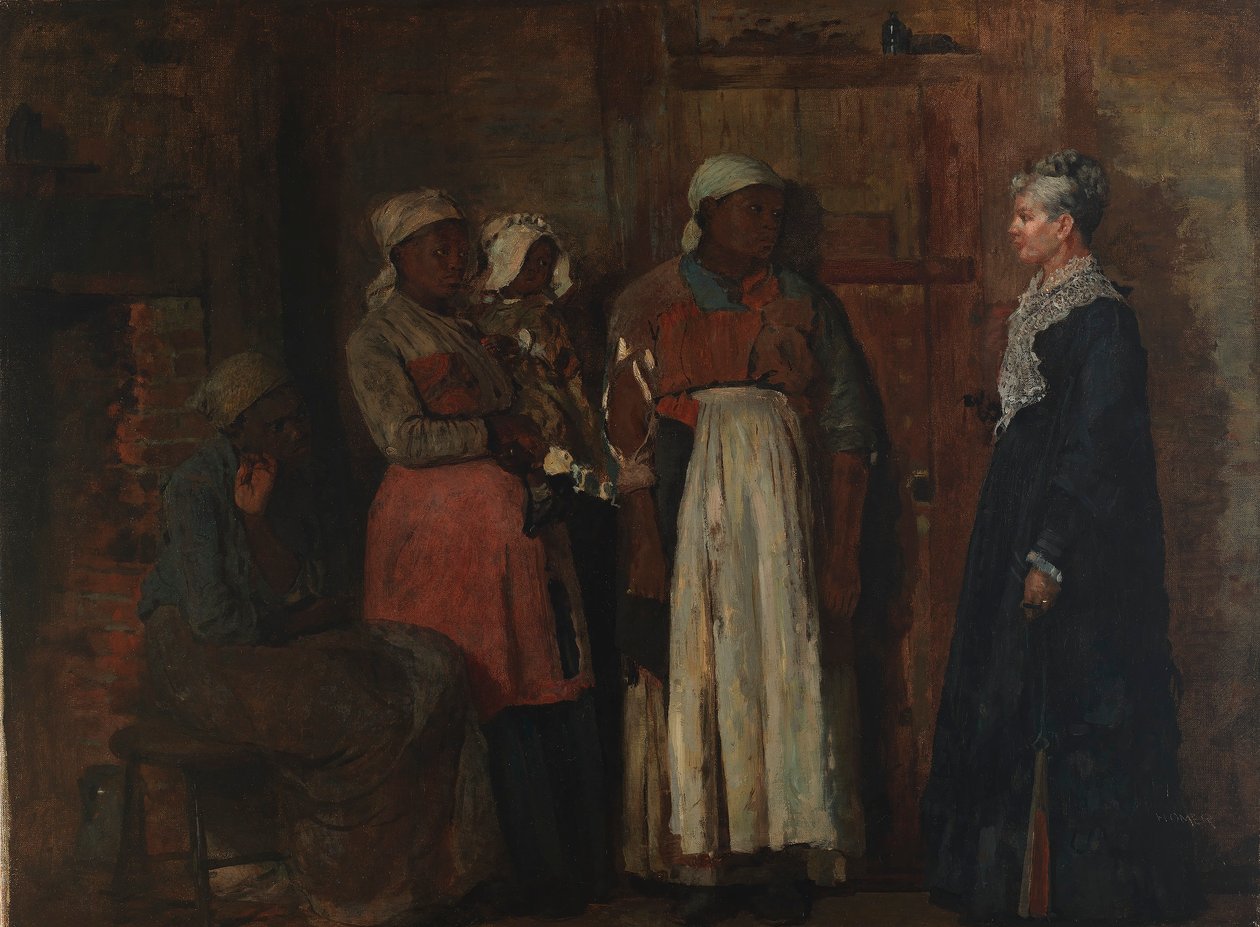 Uma visita da velha senhora de Winslow Homer