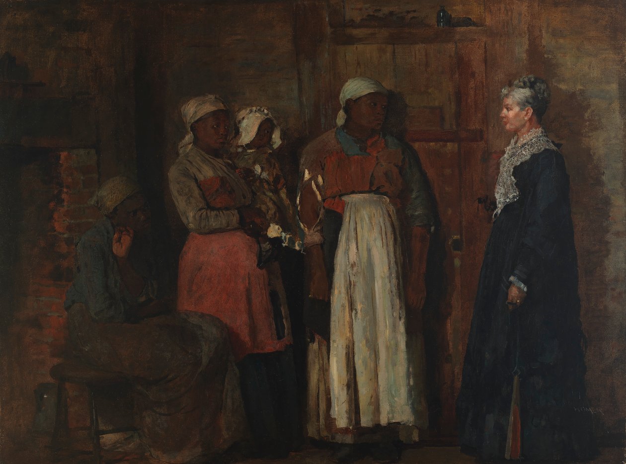 Uma visita da Velha Senhora, 1876. de Winslow Homer