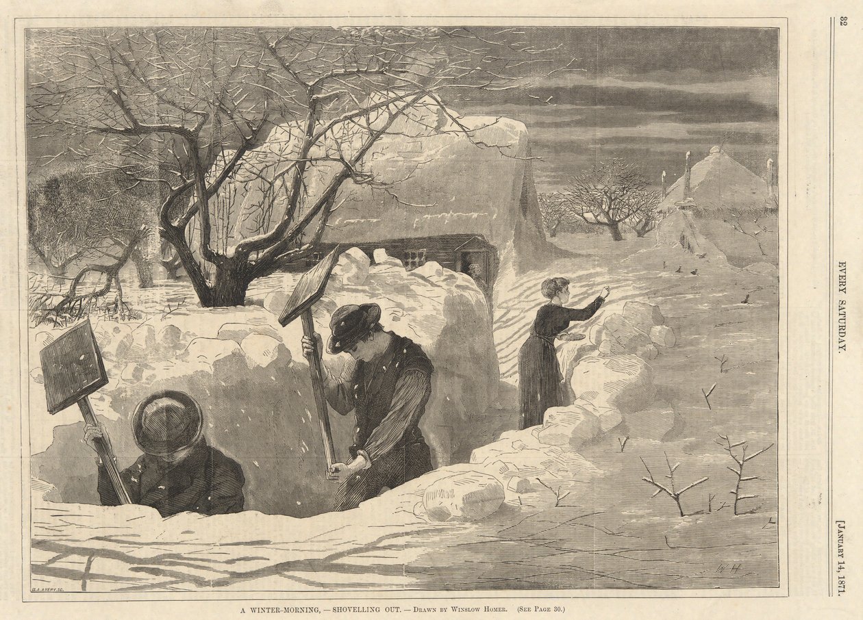 Uma manhã de inverno de Winslow Homer