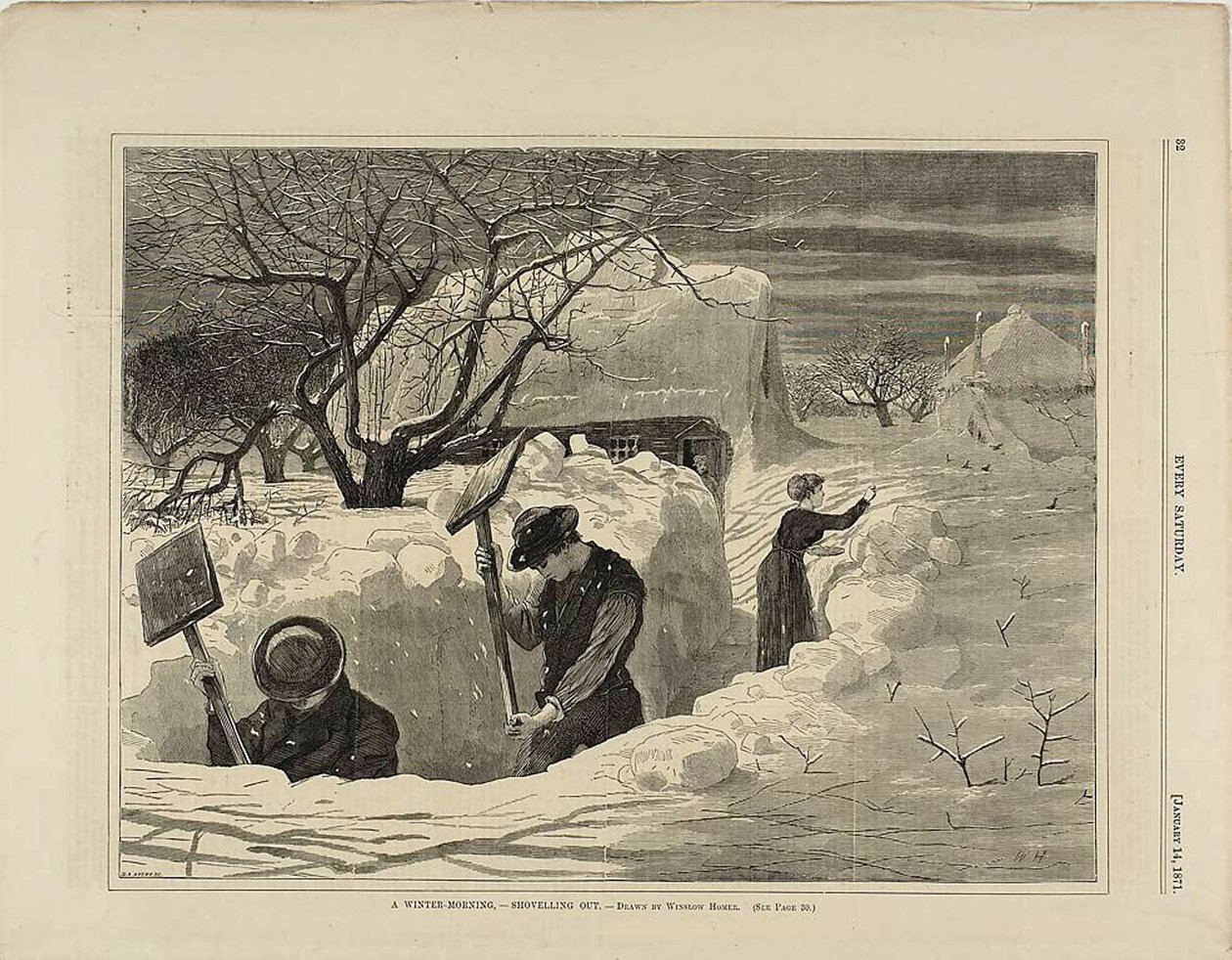 Uma Manhã de Inverno a Páscoa de Winslow Homer