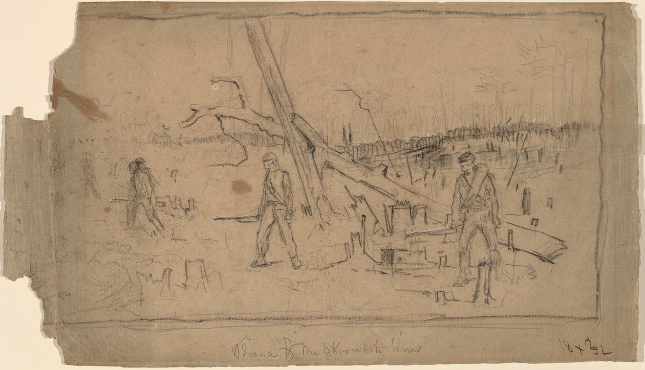 Avanço da linha de escaramuça de Winslow Homer