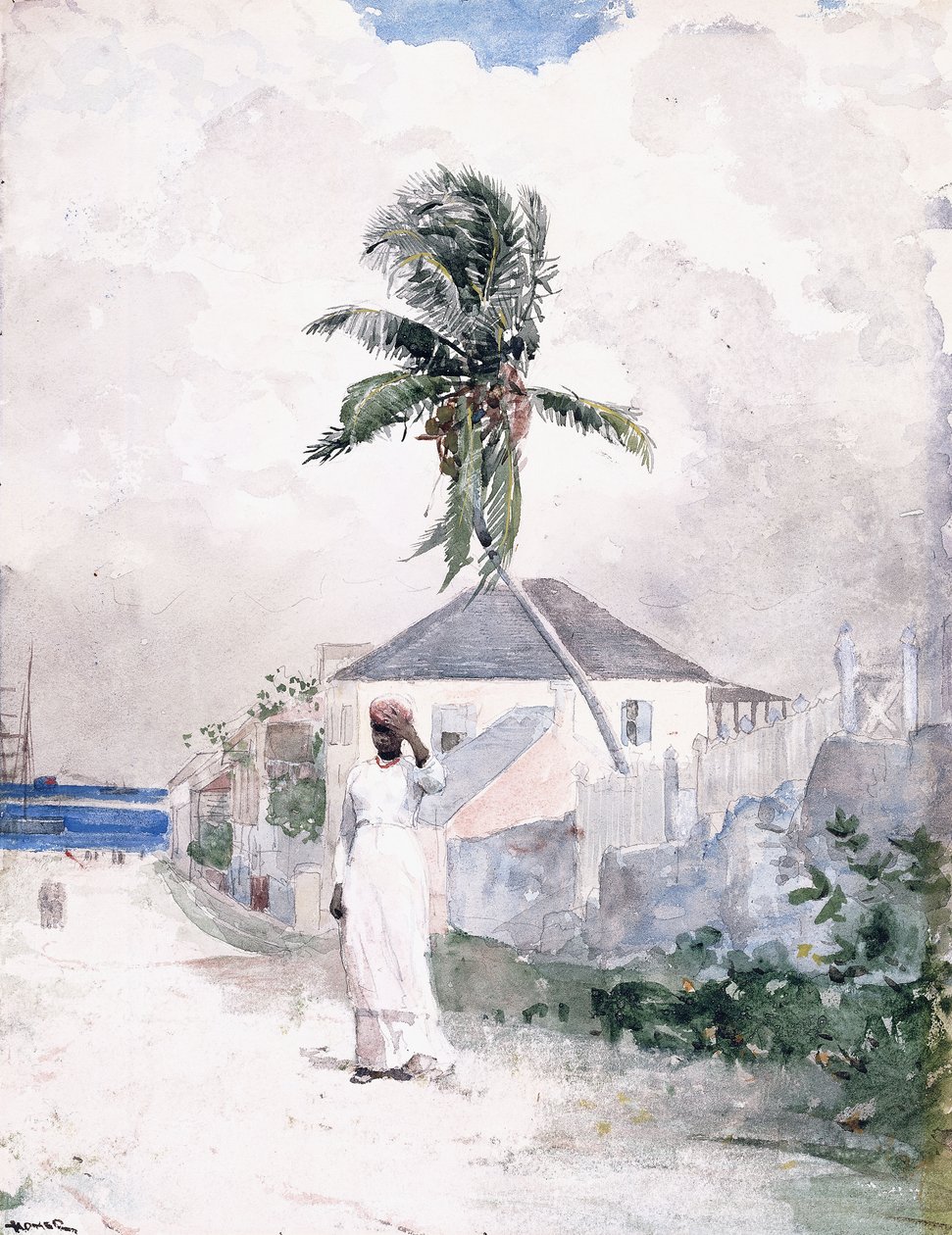 Ao longo da estrada, as Bahamas, 1885 de Winslow Homer