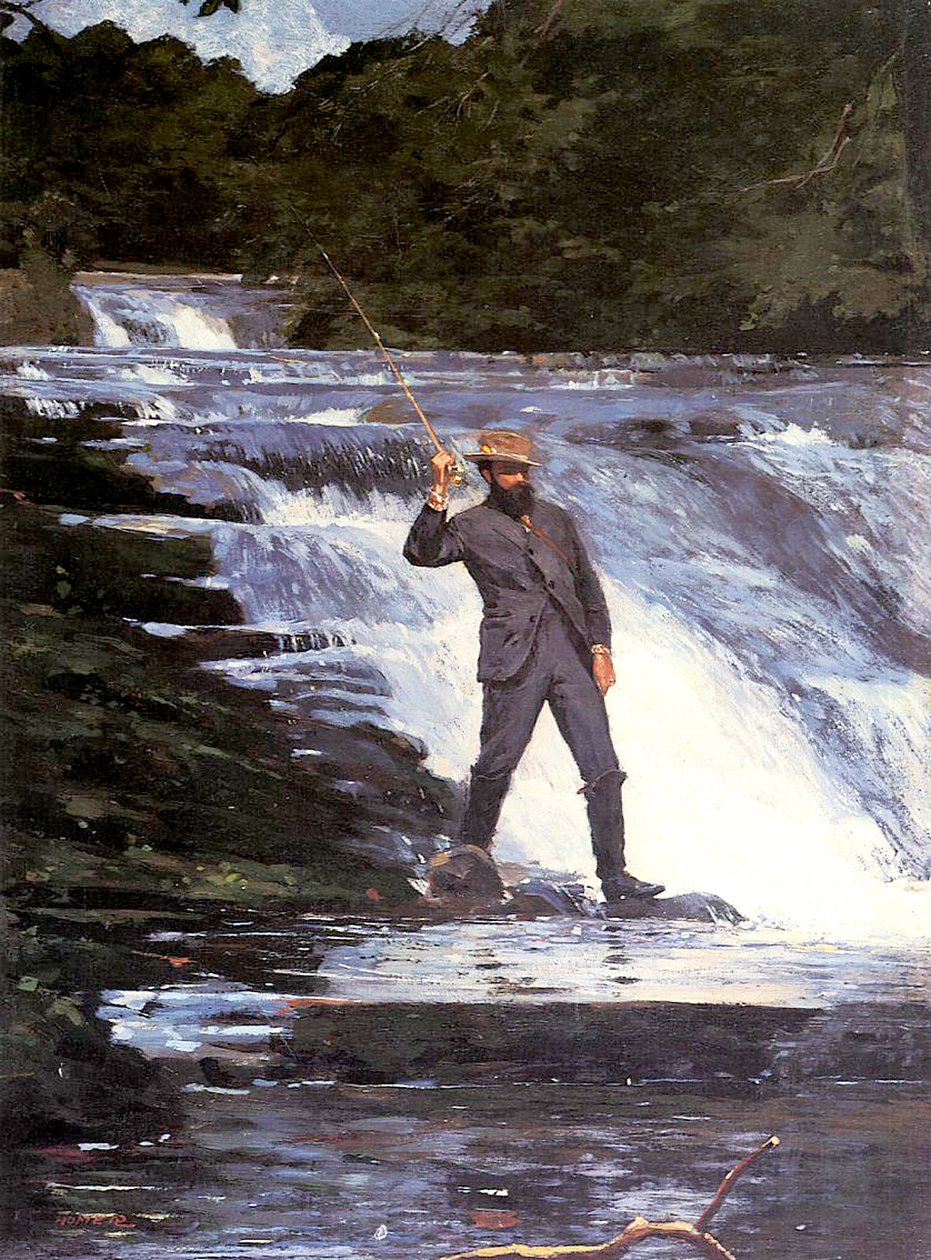 Um pescador, 1874 de Winslow Homer