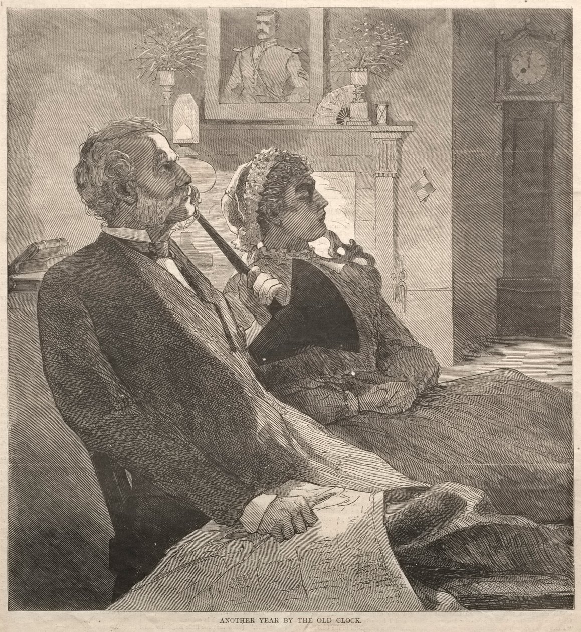 Mais um ano pelo relógio antigo, 1870. de Winslow Homer