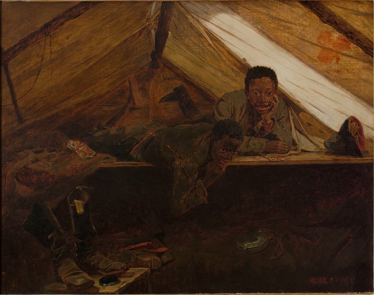 Army Boots, 1865. de Winslow Homer