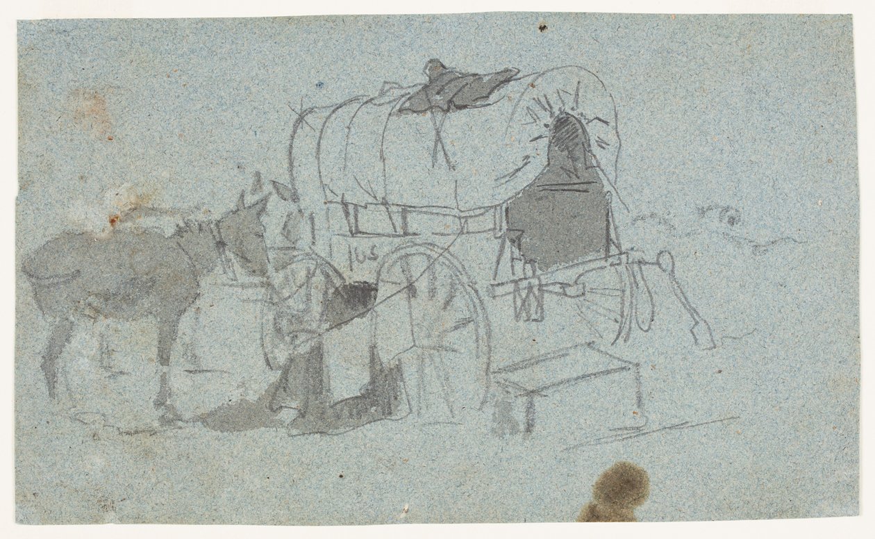 Carroça e mula do exército de Winslow Homer