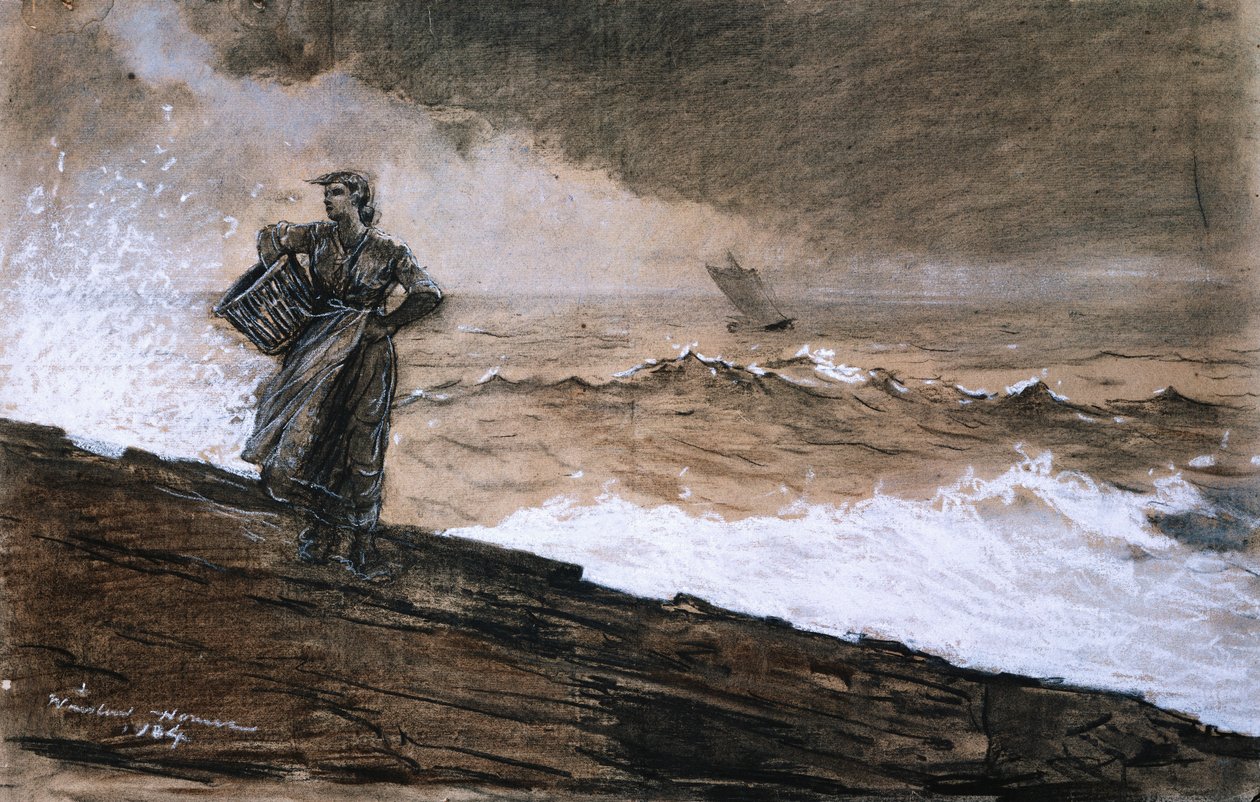 No alto mar, 1884 de Winslow Homer
