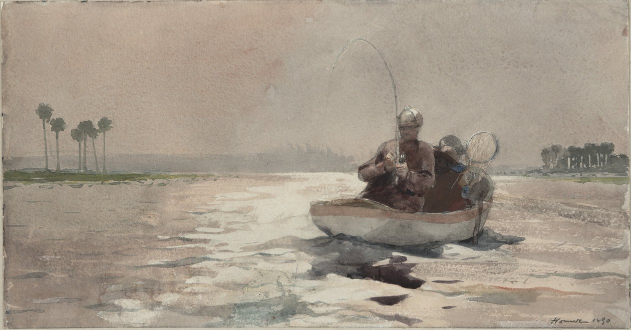 Bass Fishing - Flórida de Winslow Homer
