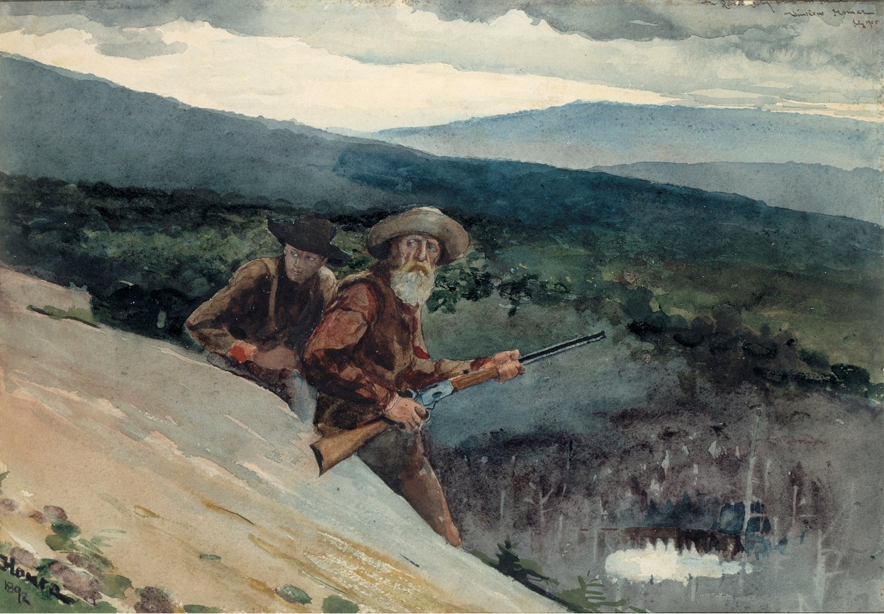 Caça ao urso, Prospect Rock de Winslow Homer