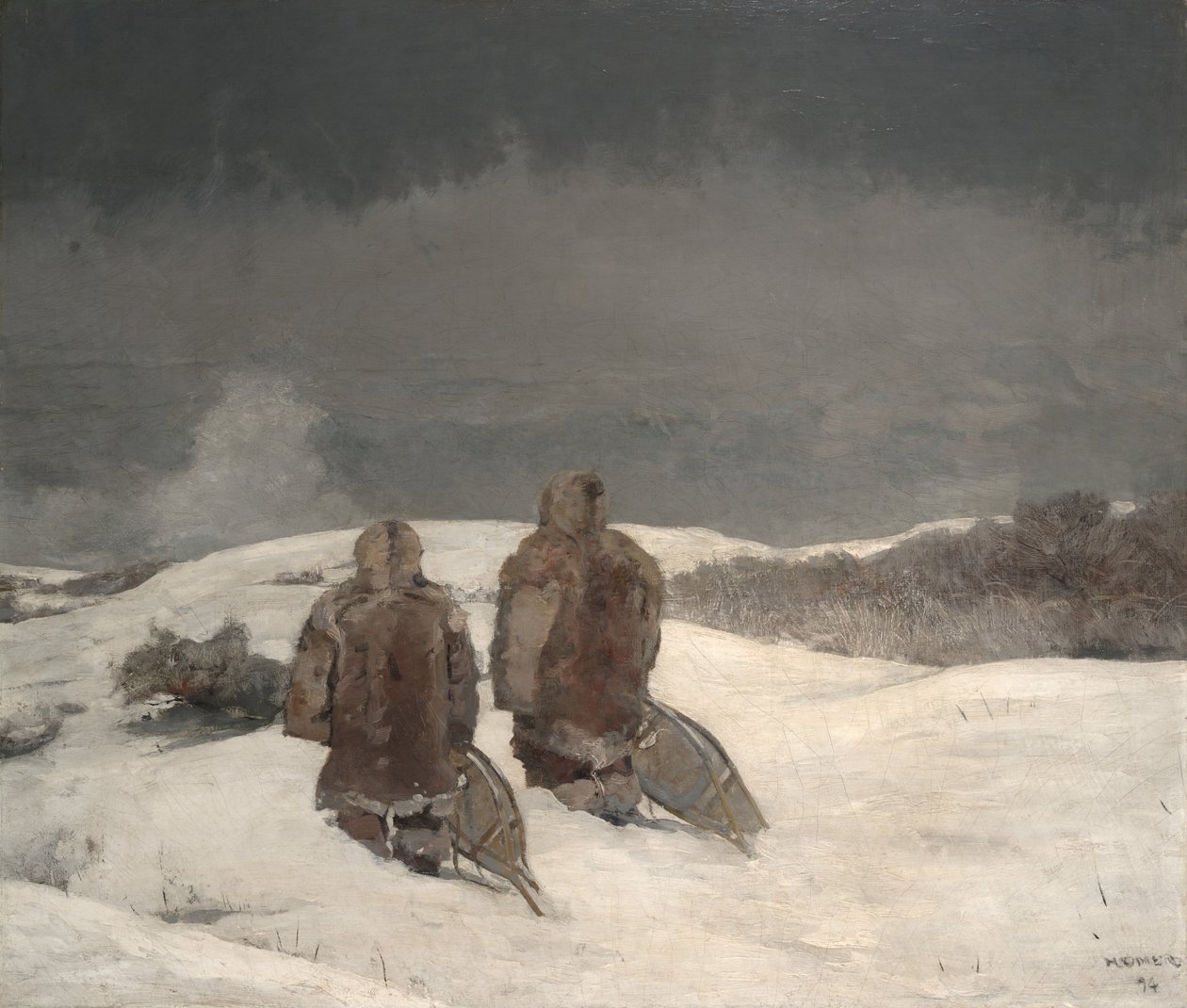 Abaixo de zero, 1894 de Winslow Homer