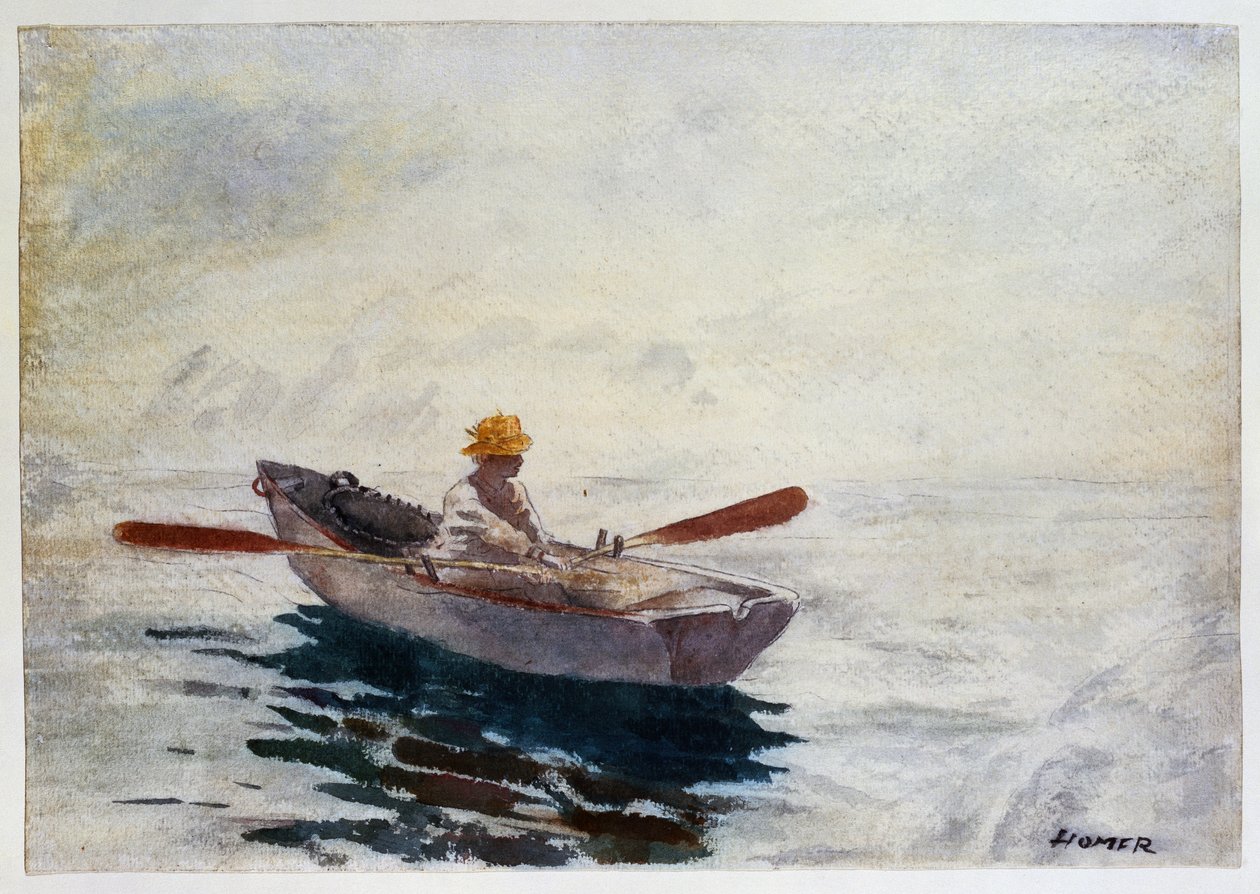 Menino em um barco de Winslow Homer