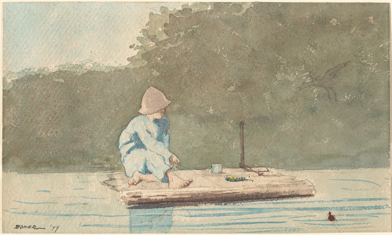 Rapaz numa jangada de Winslow Homer