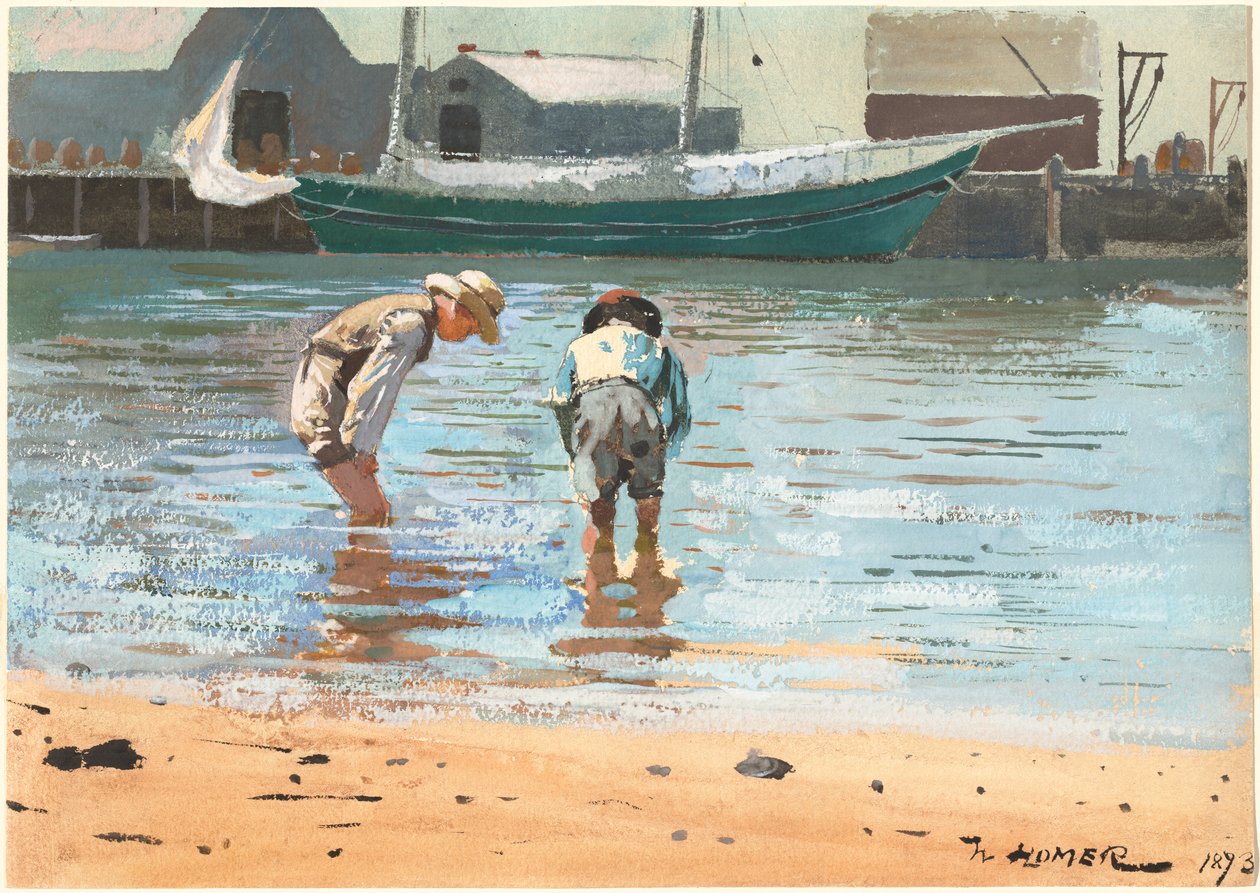 Meninos vadeando de Winslow Homer