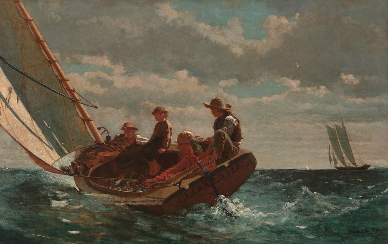 A brisa levanta-se (vento favorável) de Winslow Homer