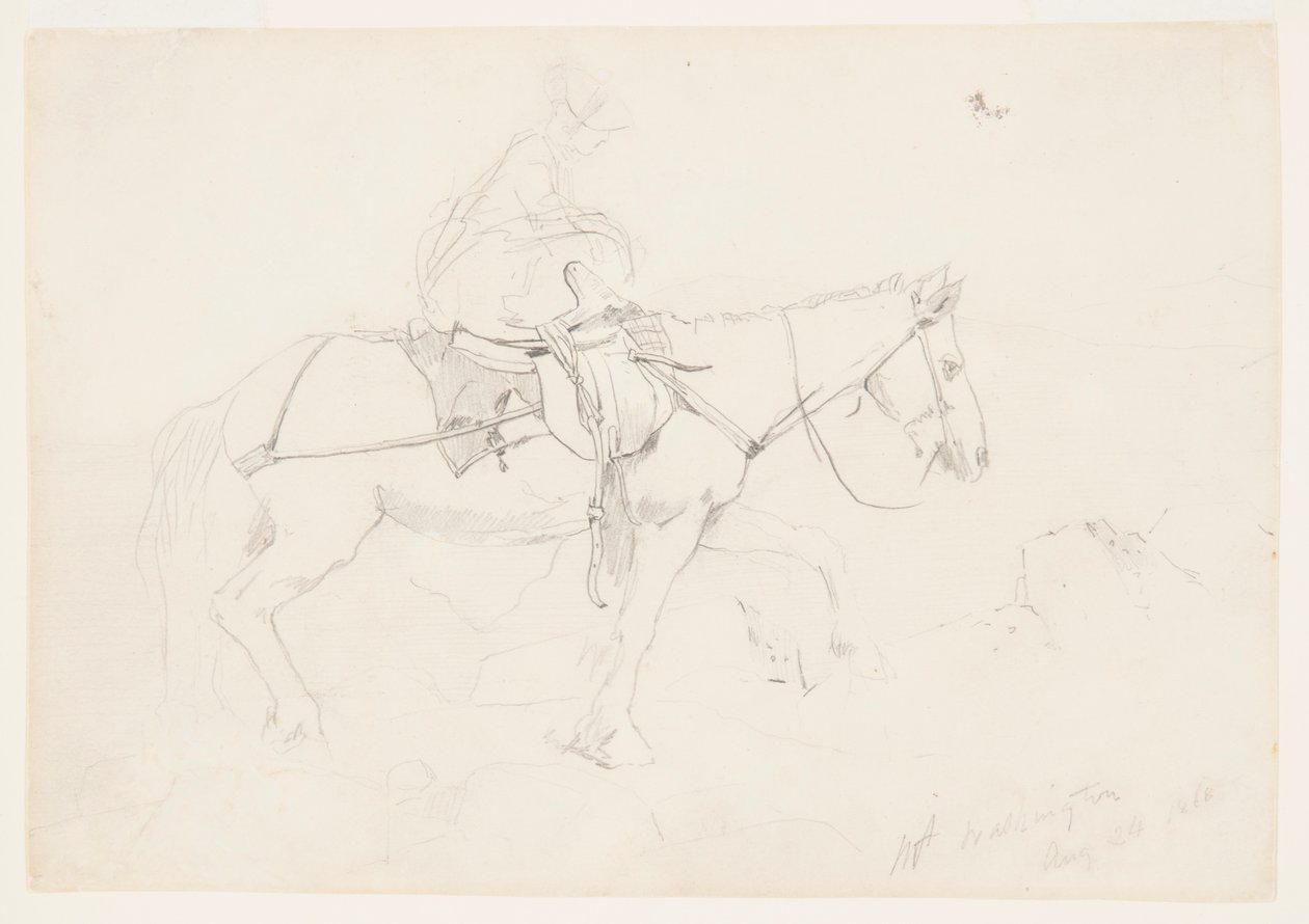 Caminho de freio, montanhas brancas de Winslow Homer
