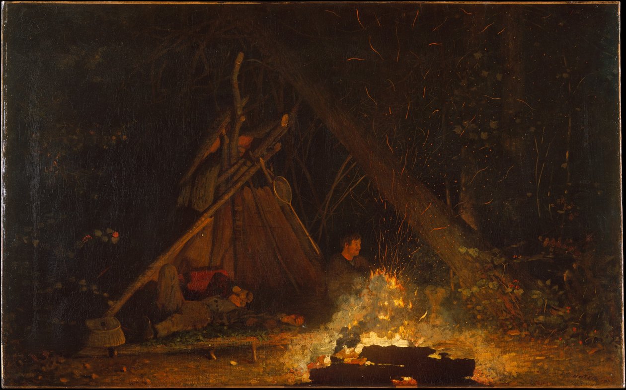 Fogueira de acampamento de Winslow Homer