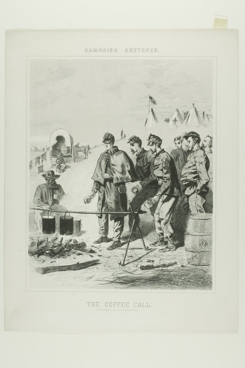 Esboços de campanha: Chamada de café de Winslow Homer