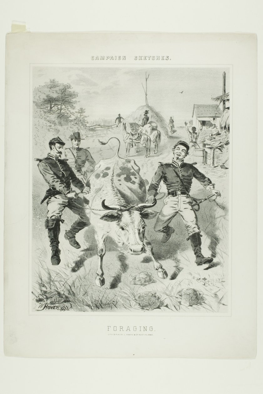 Esboços de campanha: Forrageamento de Winslow Homer