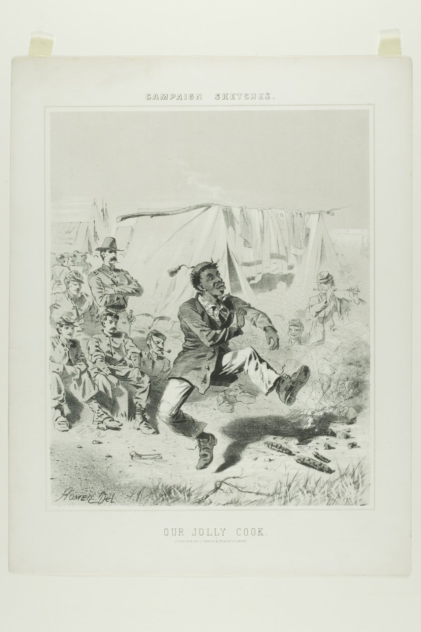 Esboços de campanha: O nosso cozinheiro alegre de Winslow Homer