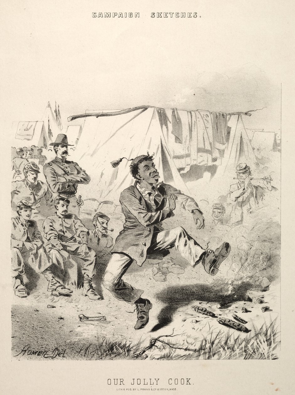 Esboços da campanha: Our Jolly Cook, 1863. de Winslow Homer