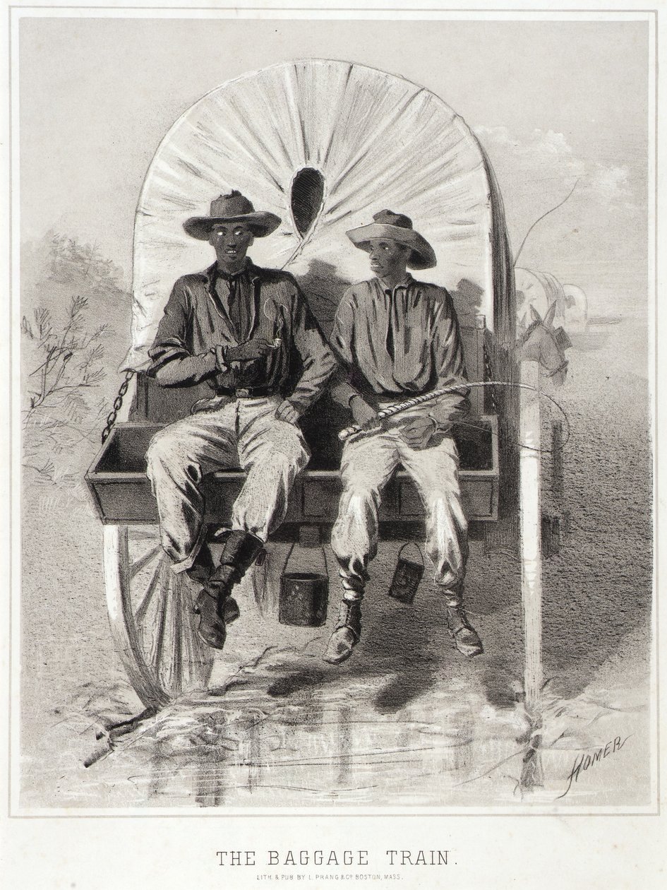 Esboços da campanha: O Comboio de Bagagem de Winslow Homer