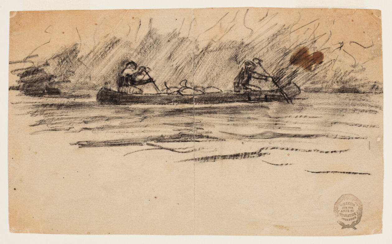 Canoe with Two Men de Winslow Homer