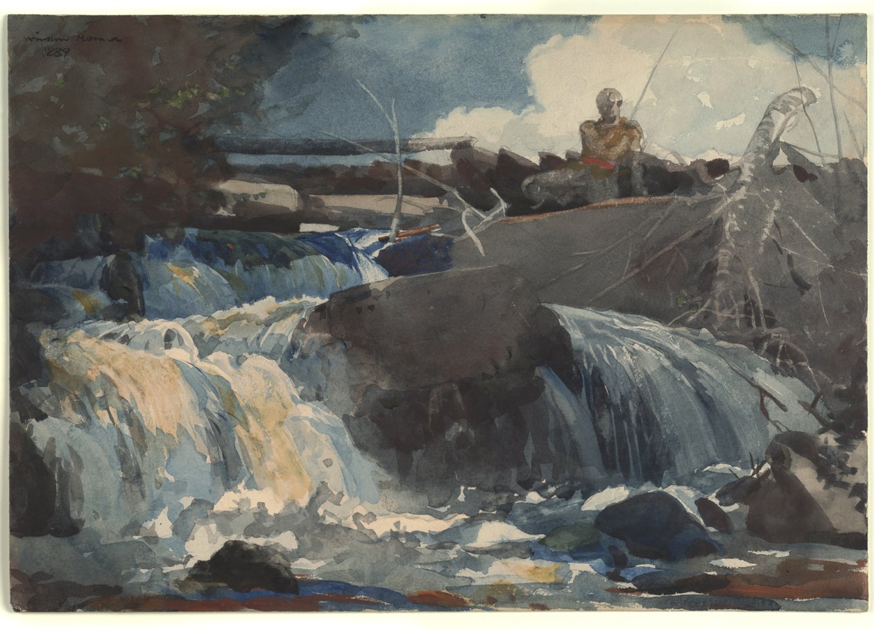 Lançamento nas Cataratas de Winslow Homer