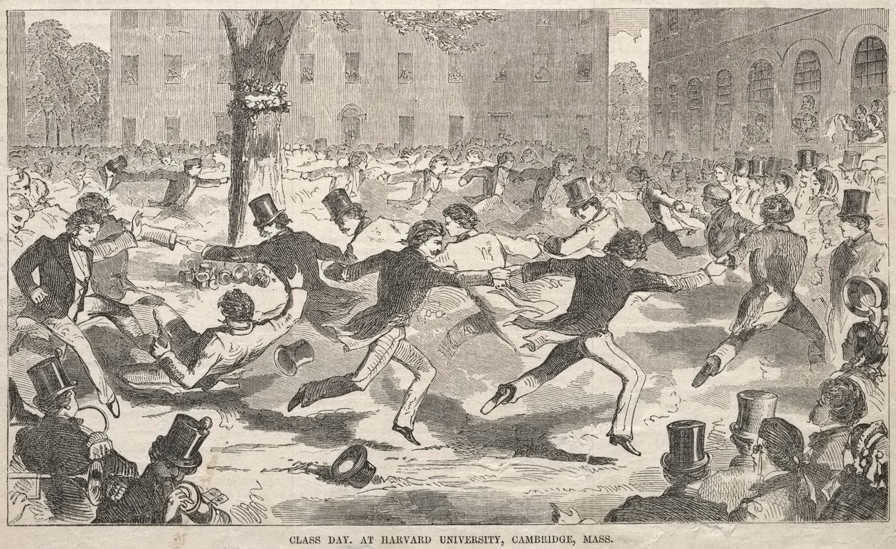 Dia de aula, na Universidade de Harvard, Cambridge, Massachusetts de Winslow Homer