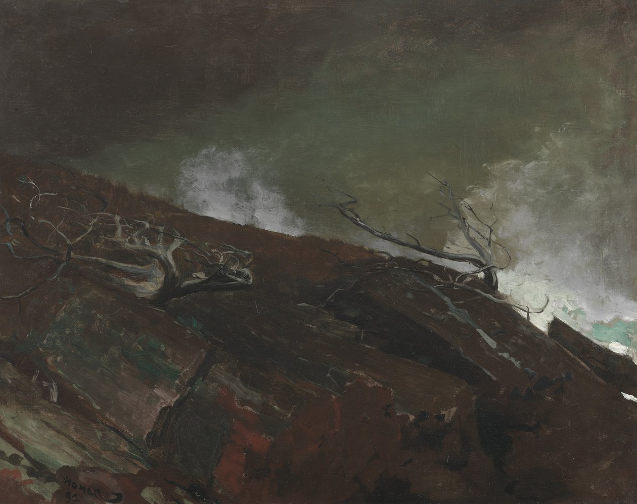 Costa do Maine, 1893 de Winslow Homer
