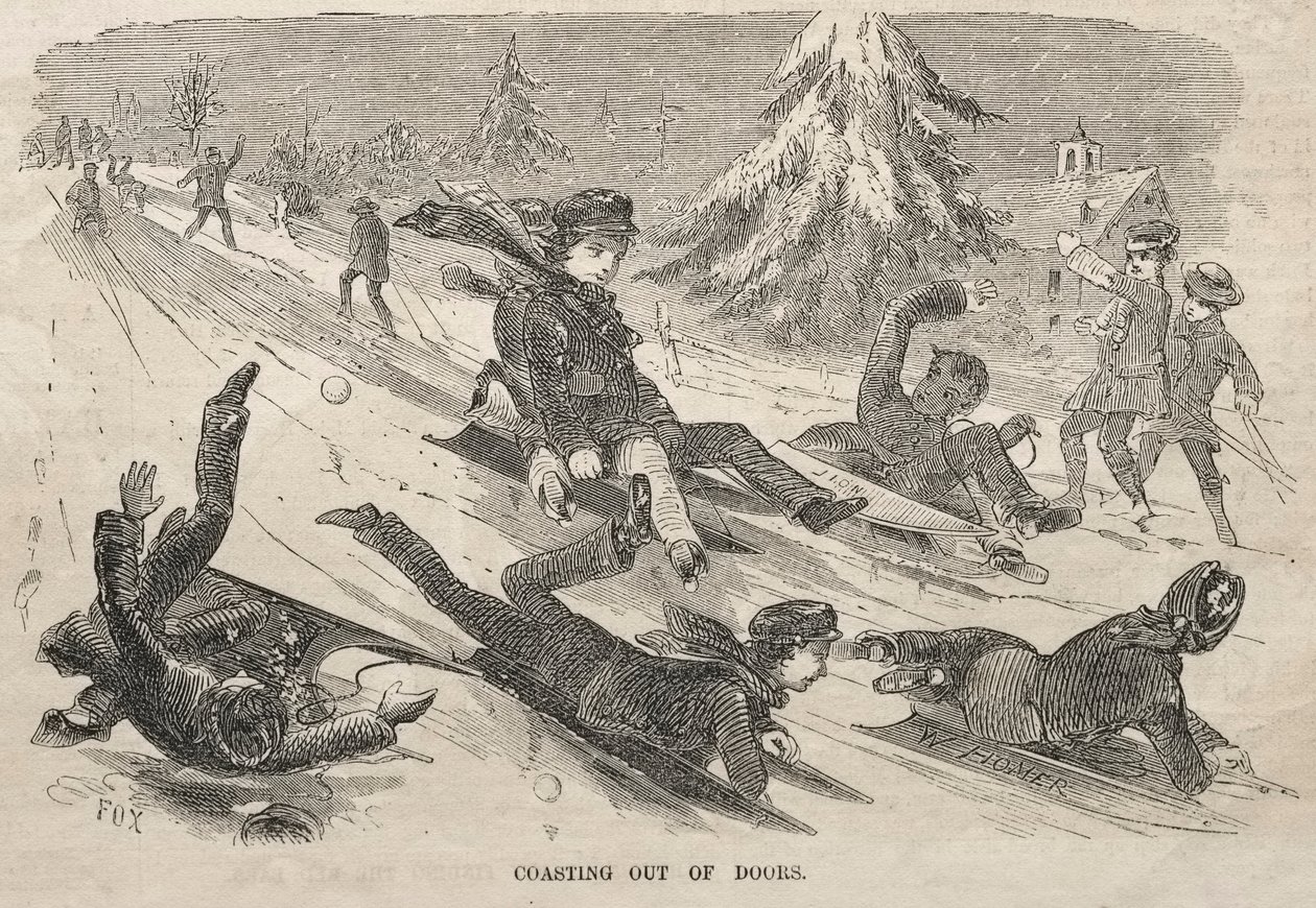 Litoral fora de portas, 1857. de Winslow Homer