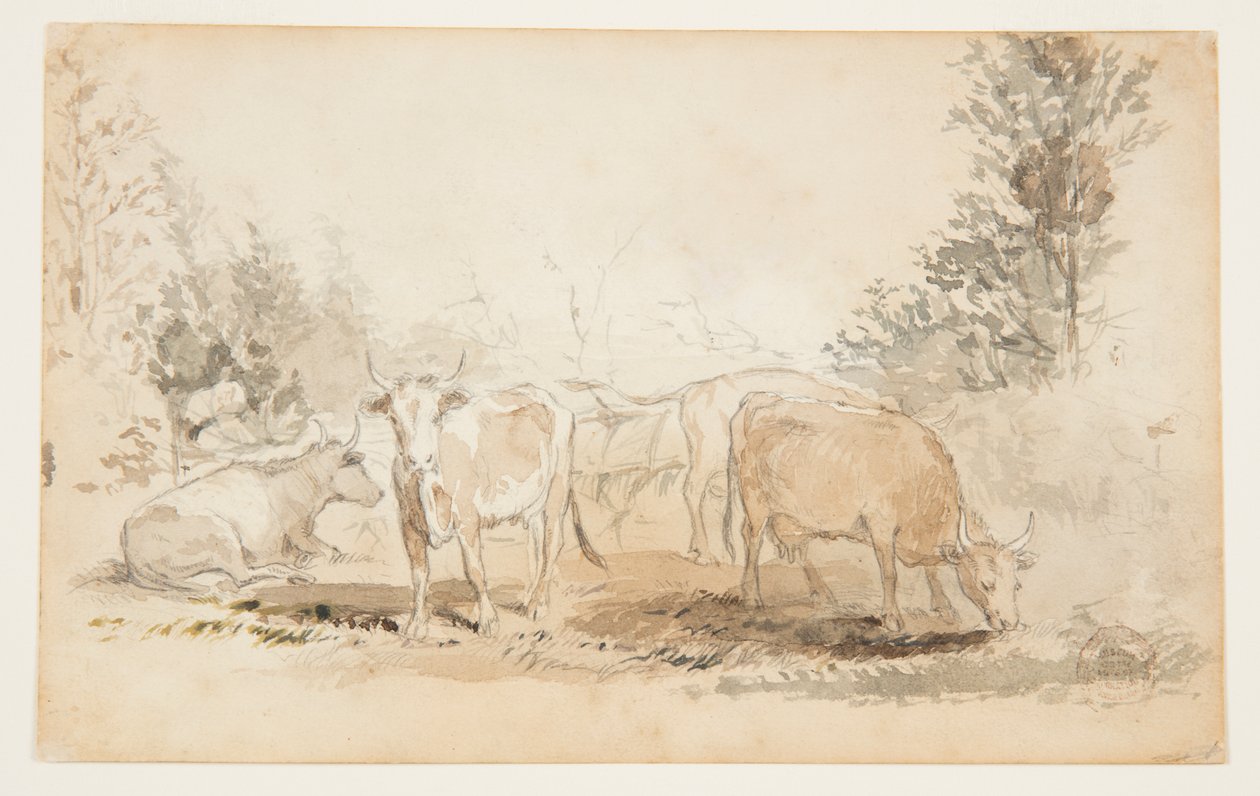 Vacas em um pasto de Winslow Homer