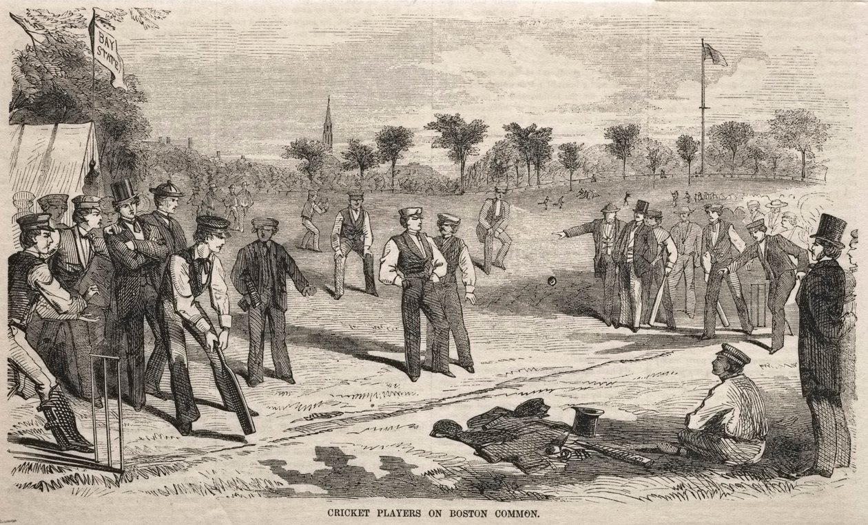 Jogadores de críquete em Boston Common de Winslow Homer