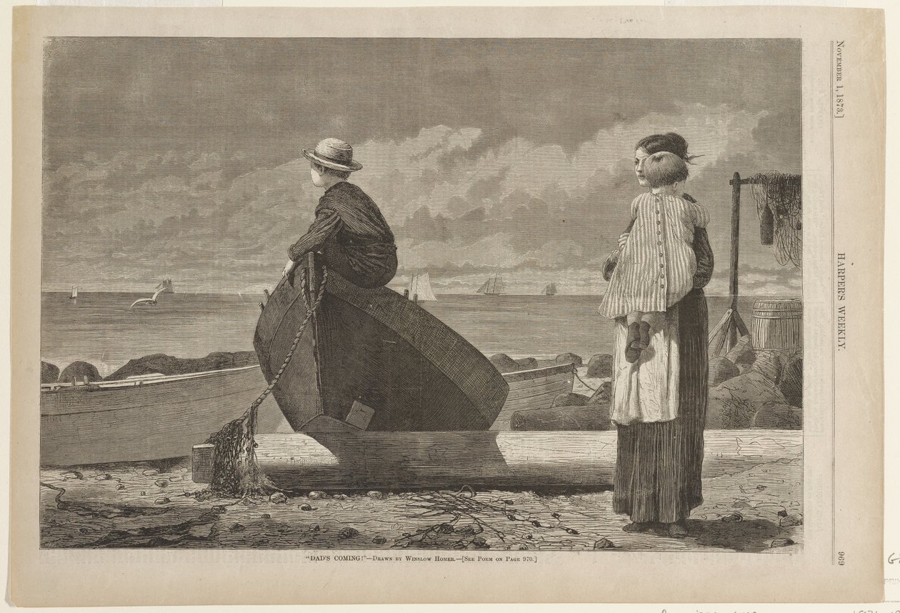 O pai está a chegar de Winslow Homer