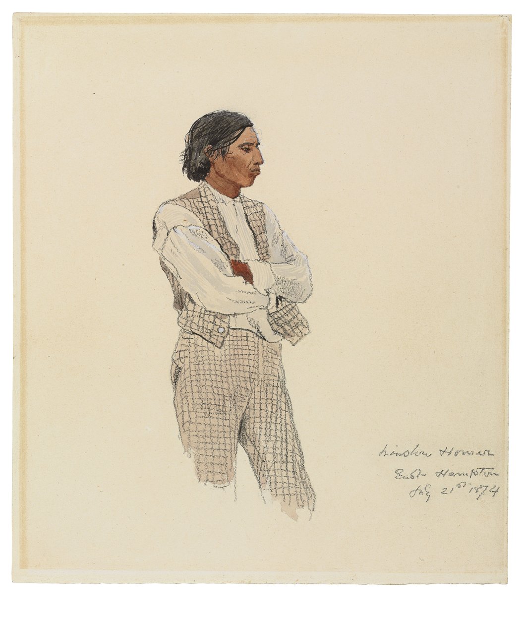 David Pharohh, O Último dos Montauks, 1874 de Winslow Homer