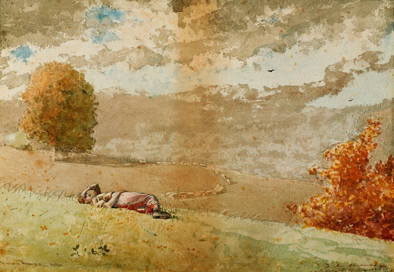 Sonhando acordado, 1880 de Winslow Homer