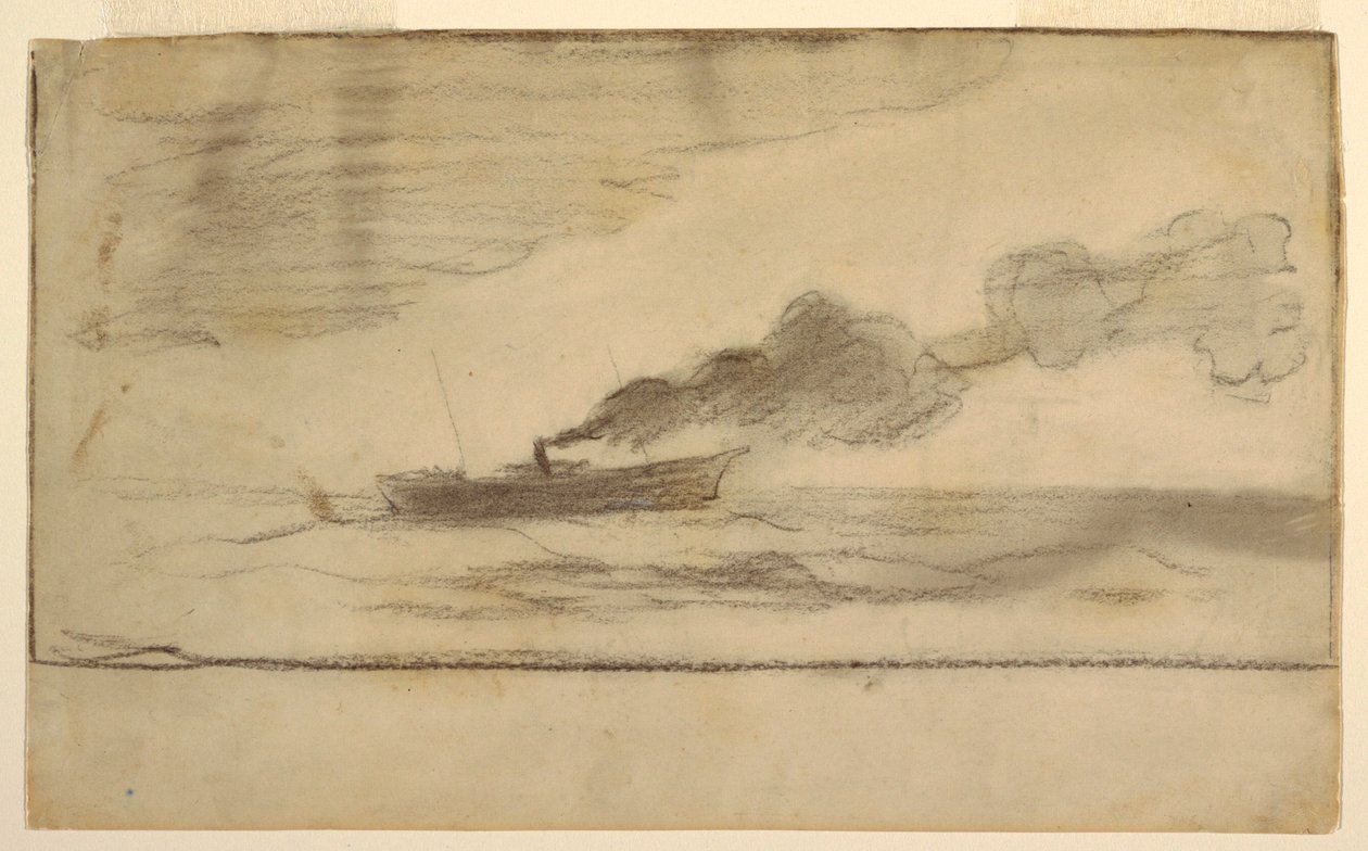 Desenho, Arrastão de pesca, ca. 1881 de Winslow Homer