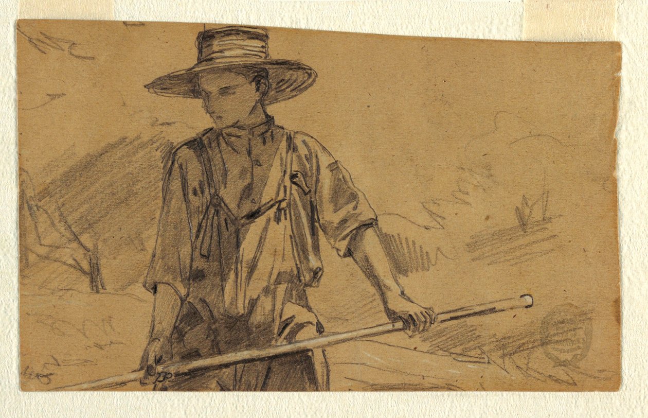 Desenho, Feno, ca. 1864 de Winslow Homer