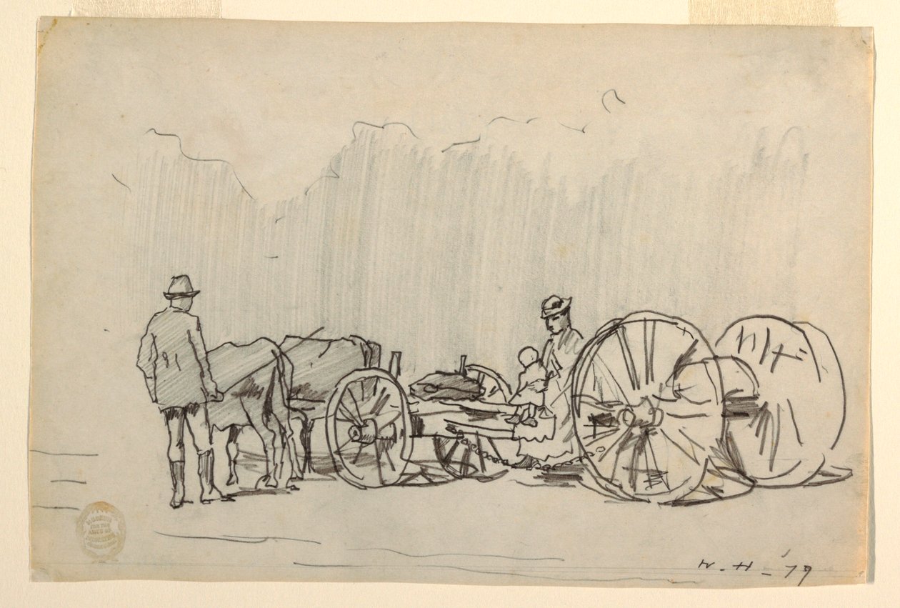 Desenho, Jugo de bois, 1879 de Winslow Homer