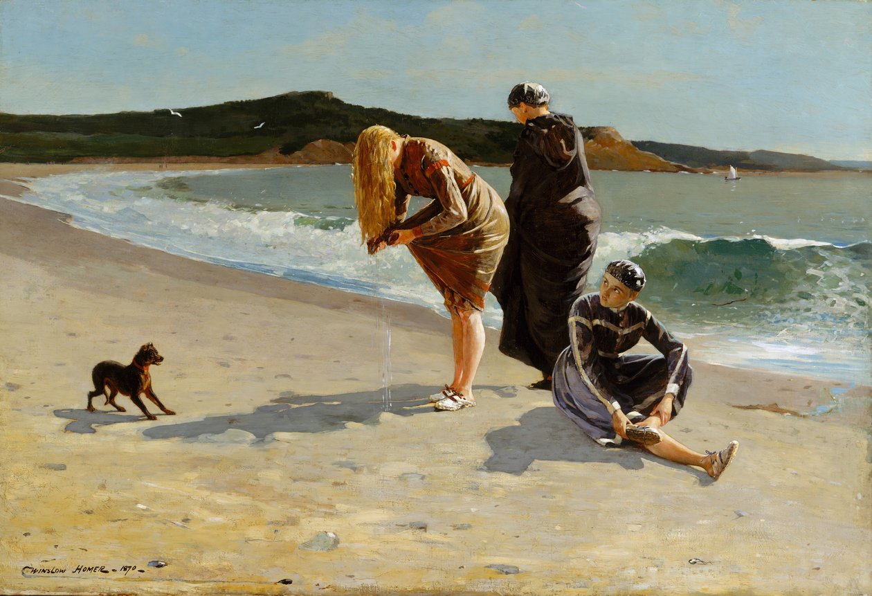Eagle Head, Manchester, maré alta de Massachusetts, 1870. de Winslow Homer