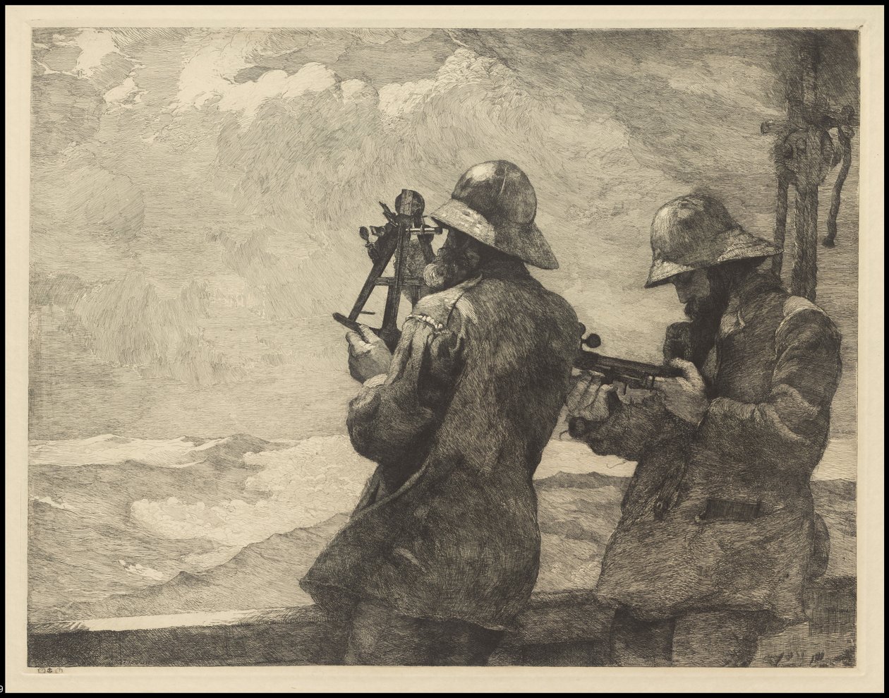 Oito sinos, 1887, provavelmente impresso c.1940 de Winslow Homer