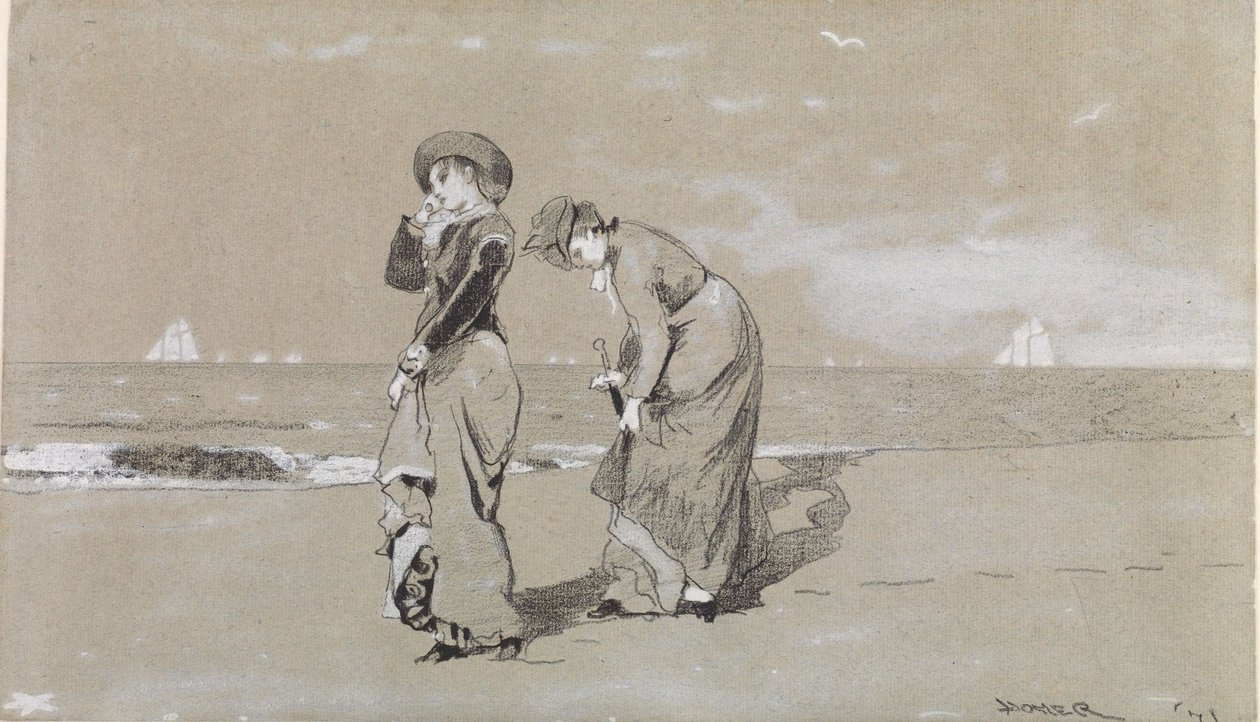 Noite na praia de Winslow Homer