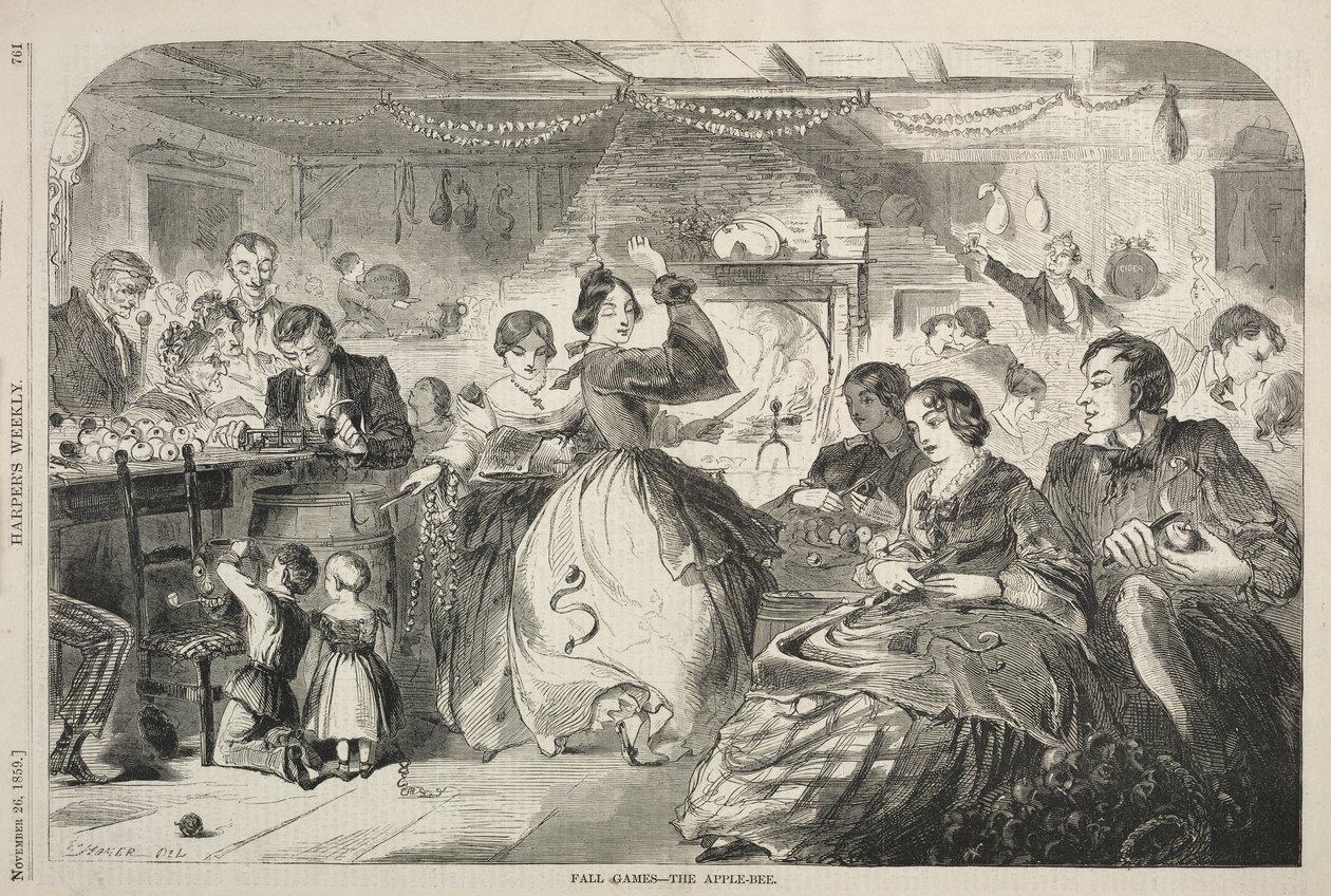Jogos de outono - a festa das maçãs de Winslow Homer
