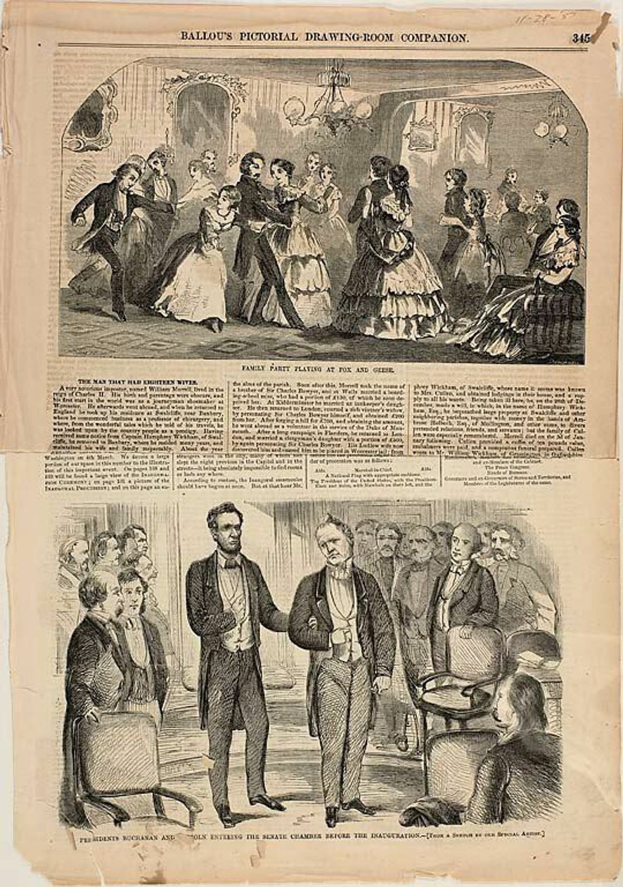 Festa de família a jogar no Fox and Geese de Winslow Homer