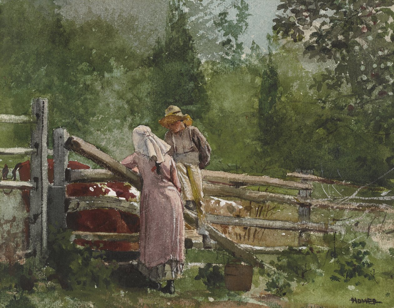 Tempo de alimentação, 1878 de Winslow Homer