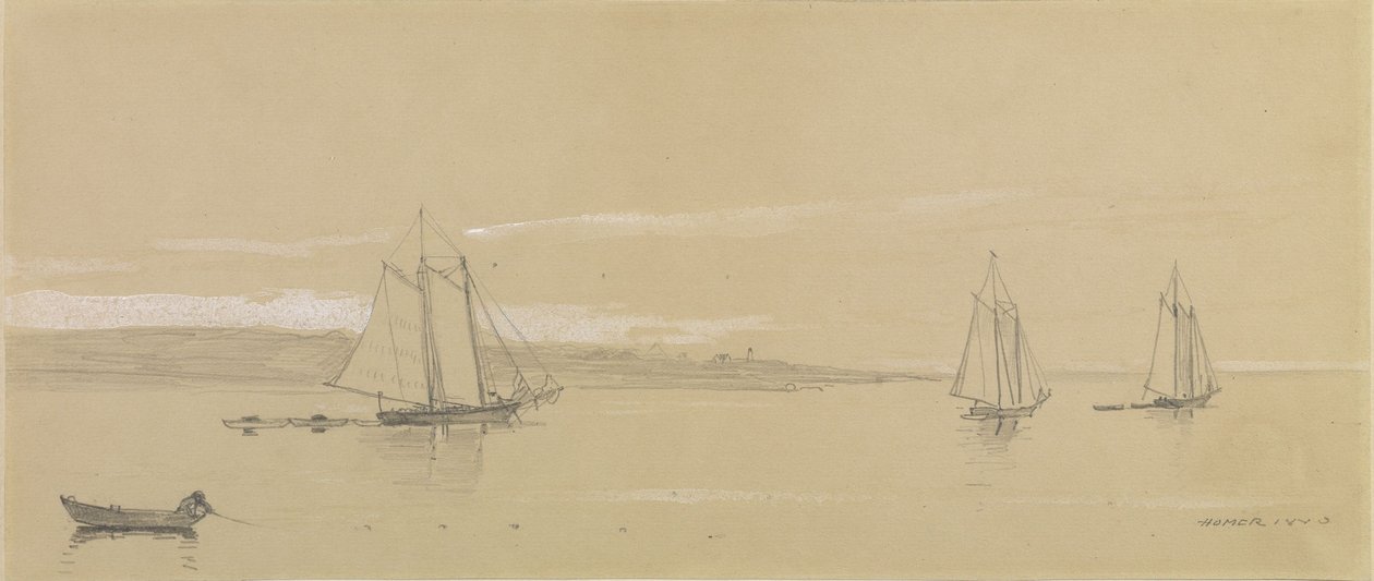 Frota de pesca em Gloucester de Winslow Homer
