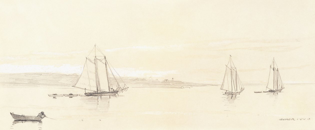 Frota Pesqueira em Gloucester de Winslow Homer