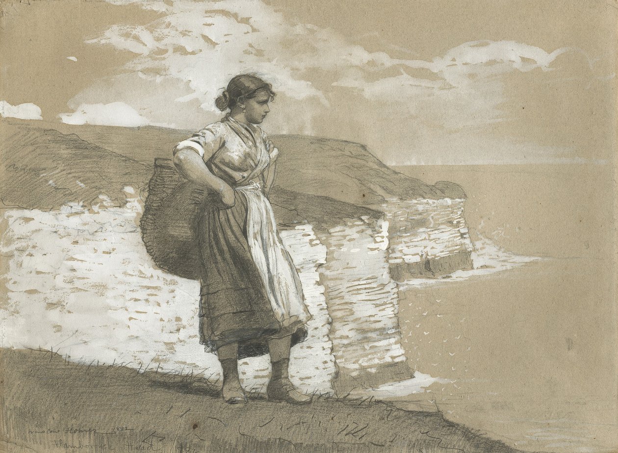Cabeça de Flamborough, Inglaterra, 1882 de Winslow Homer