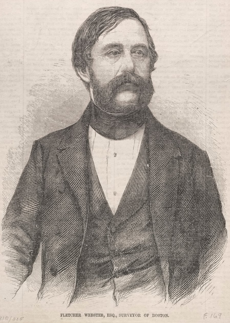 Fletcher Webster, Esq., Surveyor de Boston, 1859. de Winslow Homer