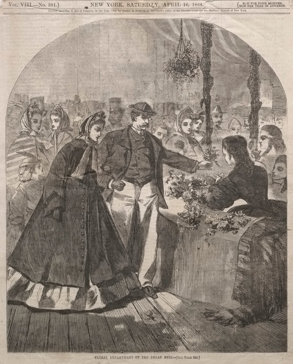 Departamento Floral da Grande Feira, 1864. de Winslow Homer